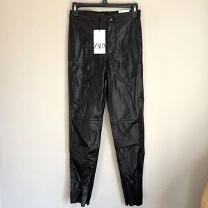 Zara Legging High Rise, black, 100% polyester